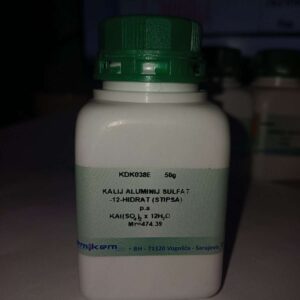 KE.KALIJ ALUMINIJ SULFAT 12-H2Op.a.50g (STIPSA)